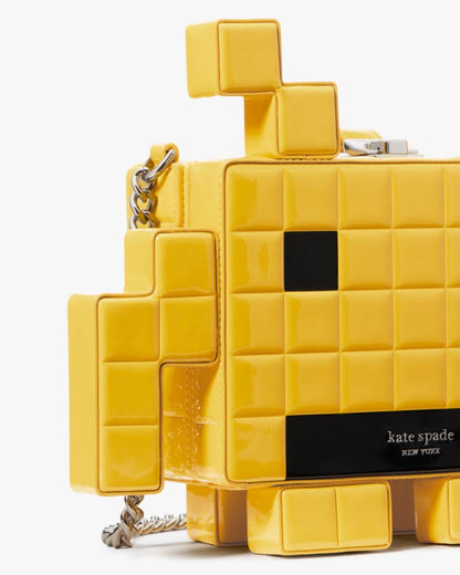 KateSpade Space Invaders X Kate Spade New York Patent 3d Alien Crossbody Yellow Multi