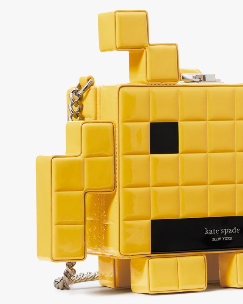 KateSpade Space Invaders X Kate Spade New York Patent 3d Alien Crossbody Yellow Multi