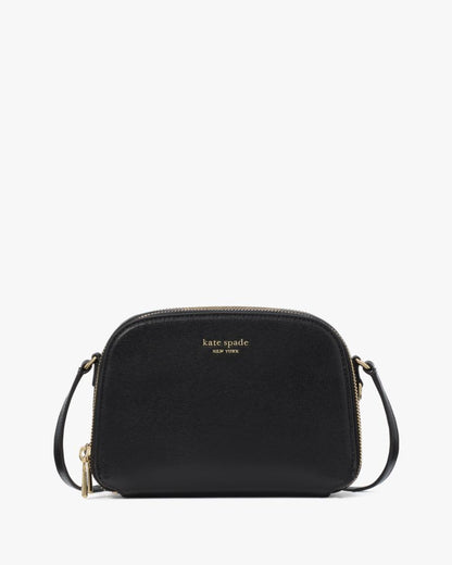 KateSpade Devin Double Zip Dome Crossbody Black
