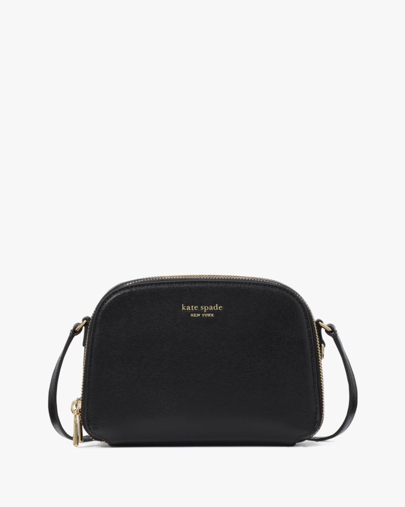 KateSpade Devin Double Zip Dome Crossbody Black