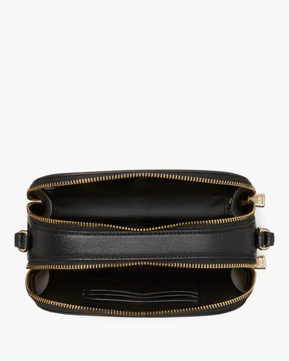 KateSpade Devin Double Zip Dome Crossbody Black