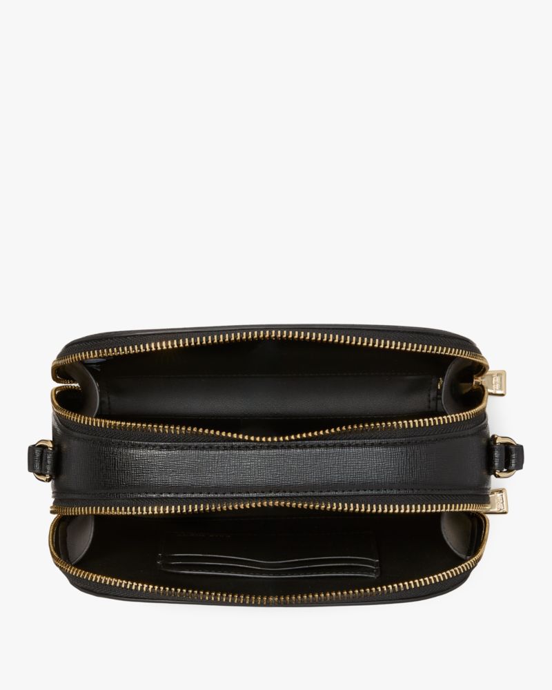 KateSpade Devin Double Zip Dome Crossbody Black
