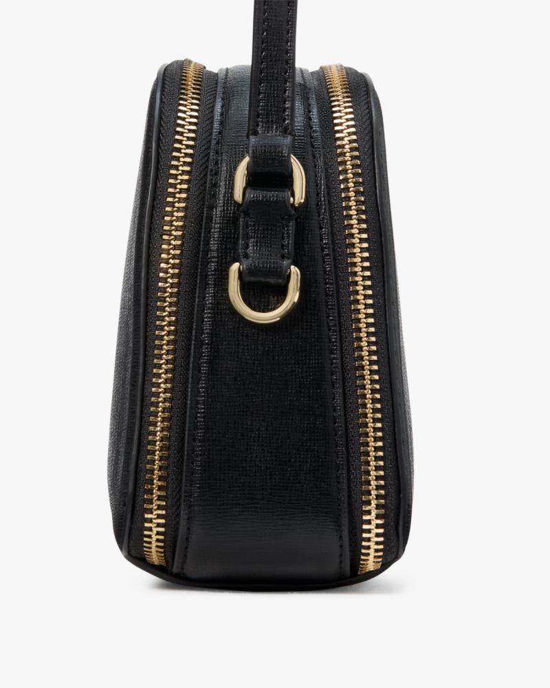 KateSpade Devin Double Zip Dome Crossbody Black