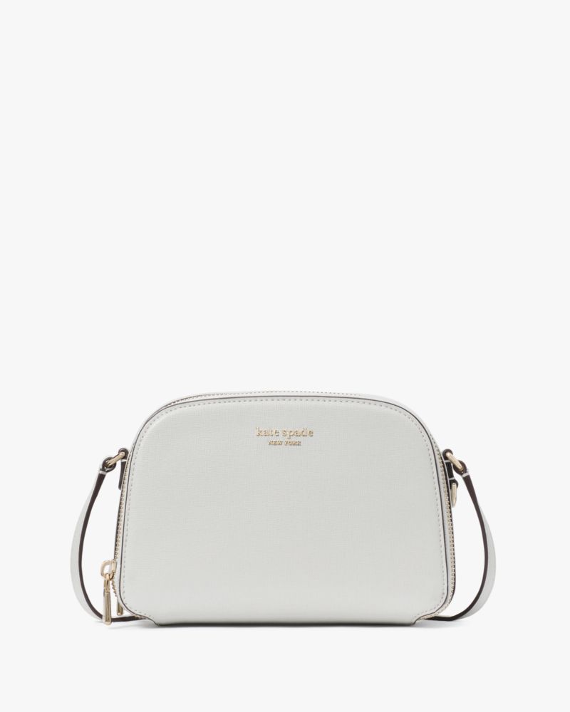 KateSpade Devin Double Zip Dome Crossbody Stone Path