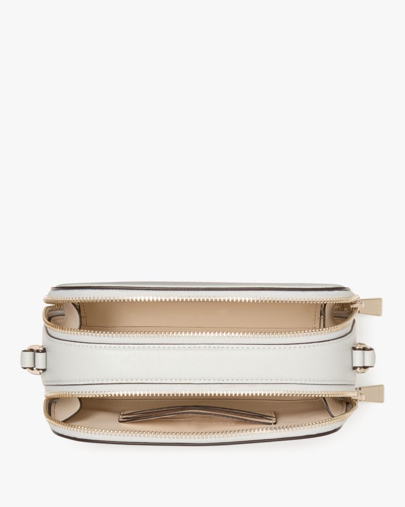KateSpade Devin Double Zip Dome Crossbody Stone Path