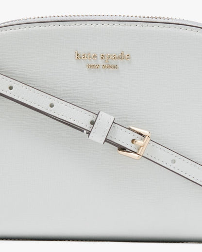 KateSpade Devin Double Zip Dome Crossbody Stone Path
