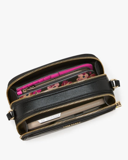 KateSpade Devin Double Zip Dome Crossbody Stone Path