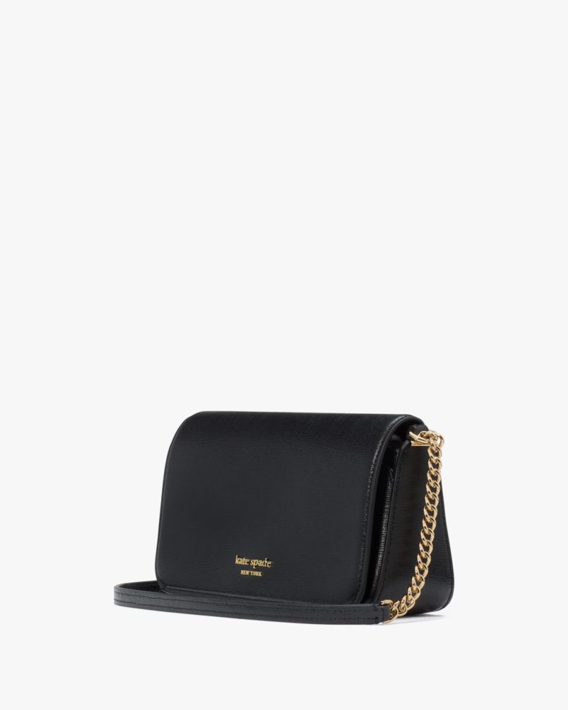 KateSpade Devin Flap Chain Wallet Black