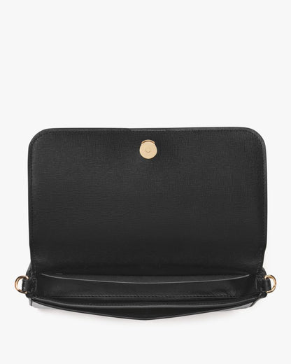 KateSpade Devin Flap Chain Wallet Black