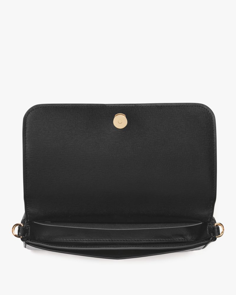 KateSpade Devin Flap Chain Wallet Black