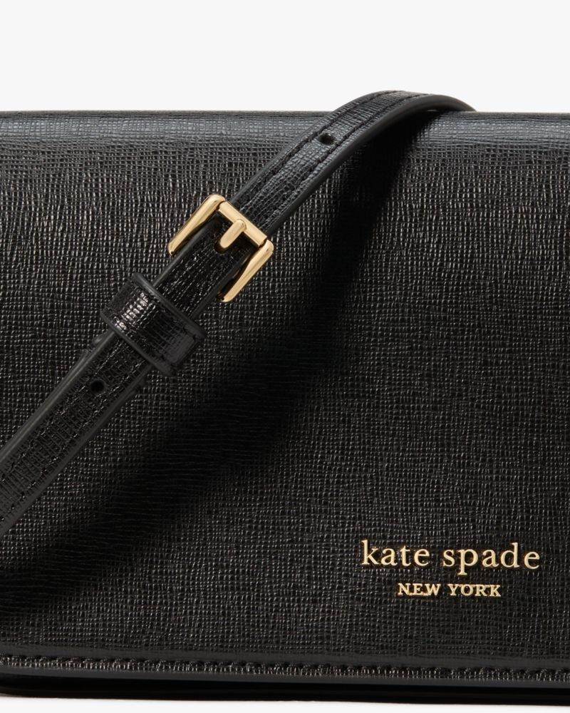 KateSpade Devin Flap Chain Wallet Black