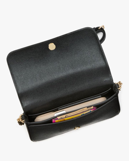 KateSpade Devin Flap Chain Wallet Black