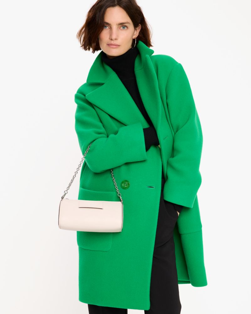 KateSpade Label Pochette Parchment