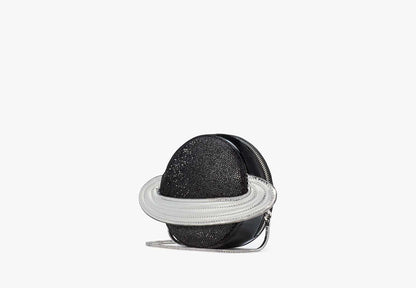 Spaced Out Embellished Metallic Micro Crossbody Black Multi Black Multi