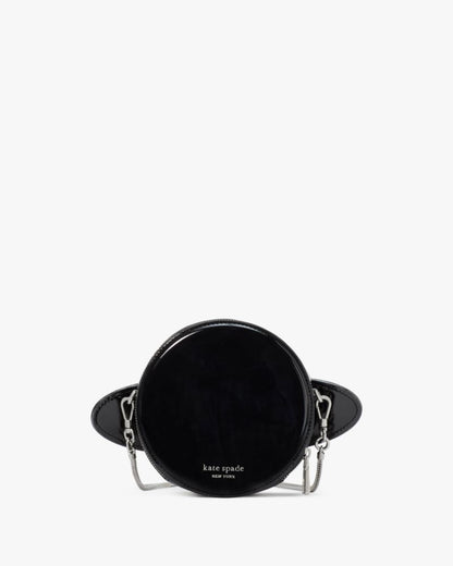 KateSpade Spaced Out Embellished Metallic Micro Crossbody Black Multi