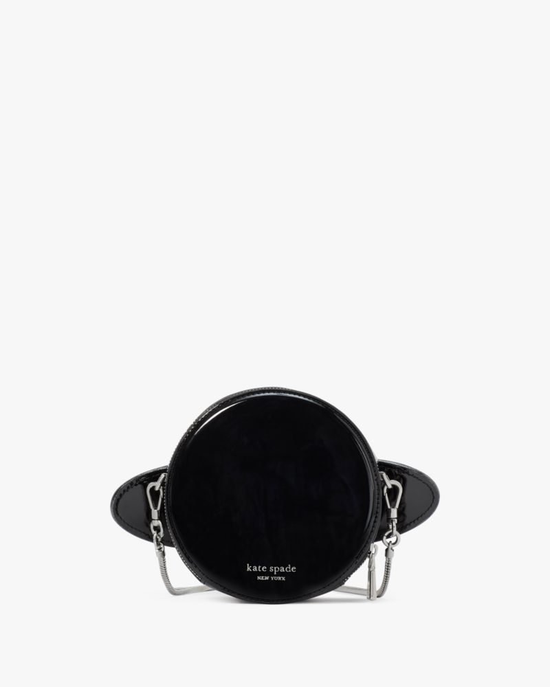 KateSpade Spaced Out Embellished Metallic Micro Crossbody Black Multi