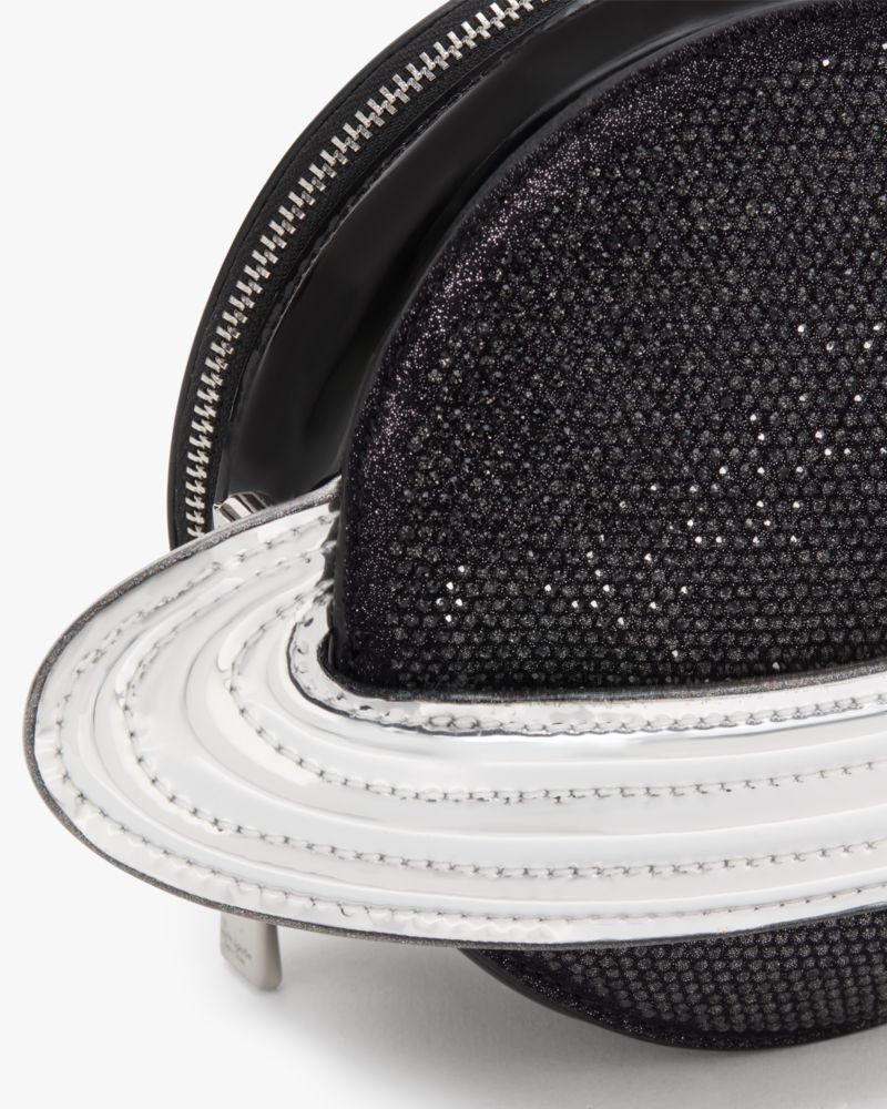 KateSpade Spaced Out Embellished Metallic Micro Crossbody Black Multi