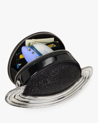 KateSpade Spaced Out Embellished Metallic Micro Crossbody Black Multi