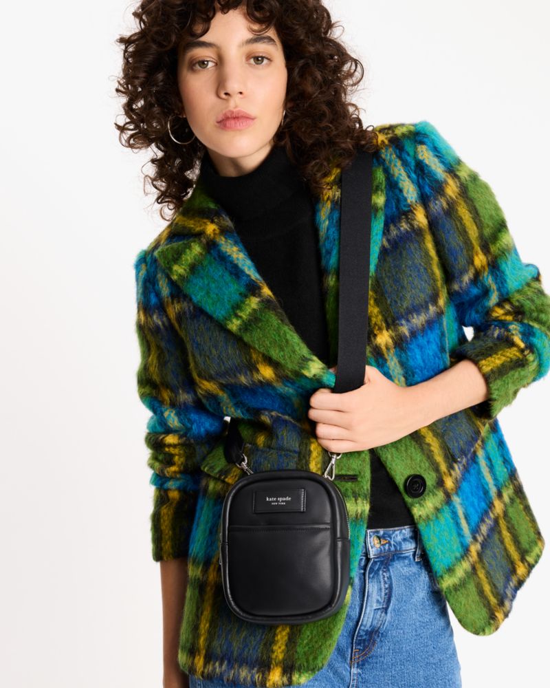 KateSpade Label Small Convertible Crossbody Black