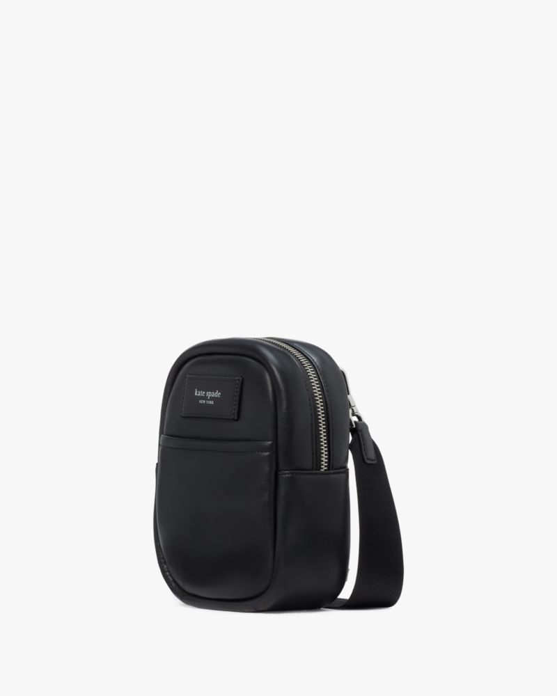 KateSpade Label Small Convertible Crossbody Black