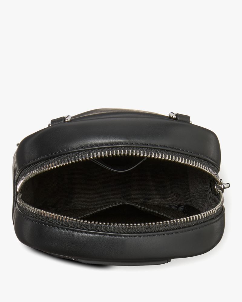 KateSpade Label Small Convertible Crossbody Black