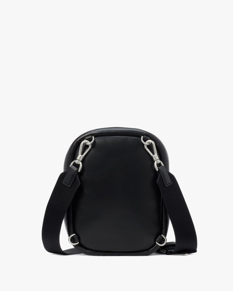 KateSpade Label Small Convertible Crossbody Black