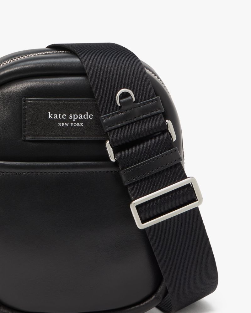KateSpade Label Small Convertible Crossbody Black