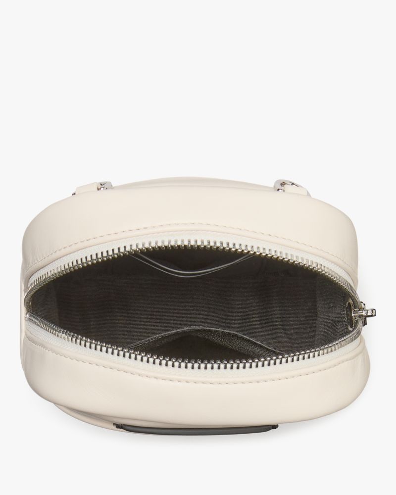 KateSpade Label Small Convertible Crossbody Parchment