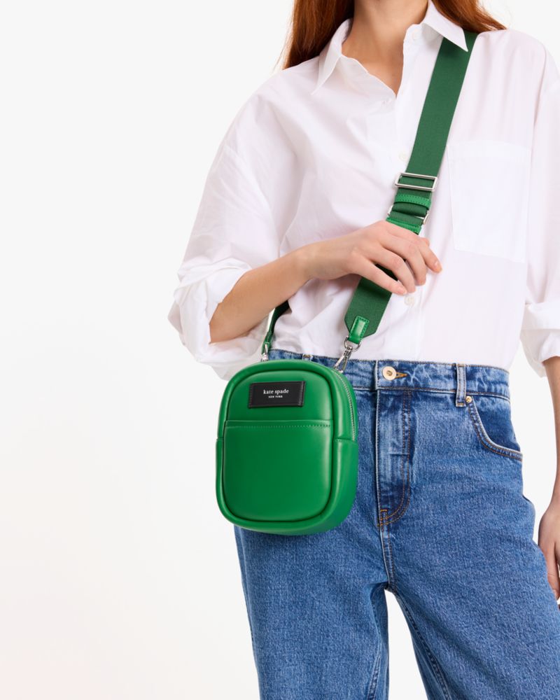 KateSpade Label Small Convertible Crossbody Watercress
