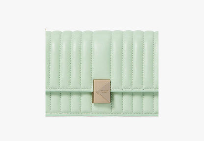 Deco Quilted Mini Flap Chain Crossbody Pistachio Ice Pistachio Ice