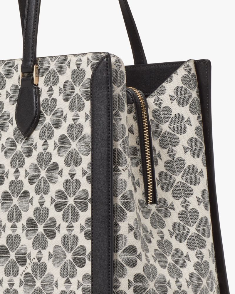 KateSpade Signature Spade Flower East West Large Laptop Tote Black Multi