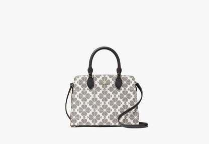Signature Spade Flower Small Satchel Black Multi Black Multi