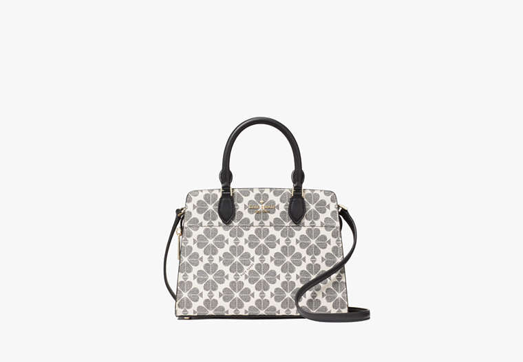 Signature Spade Flower Small Satchel Black Multi Black Multi