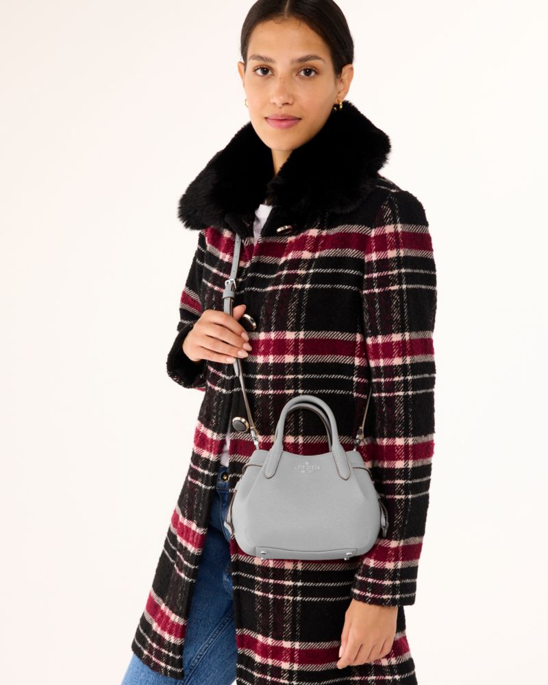 KateSpade Dumpling Mini Satchel Mountain Grey