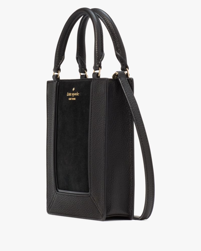 KateSpade Lena Suede Mini Tote Black Multi