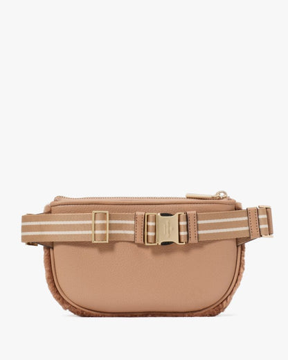 KateSpade Rosie Faux Fur Belt Bag Light Fawn