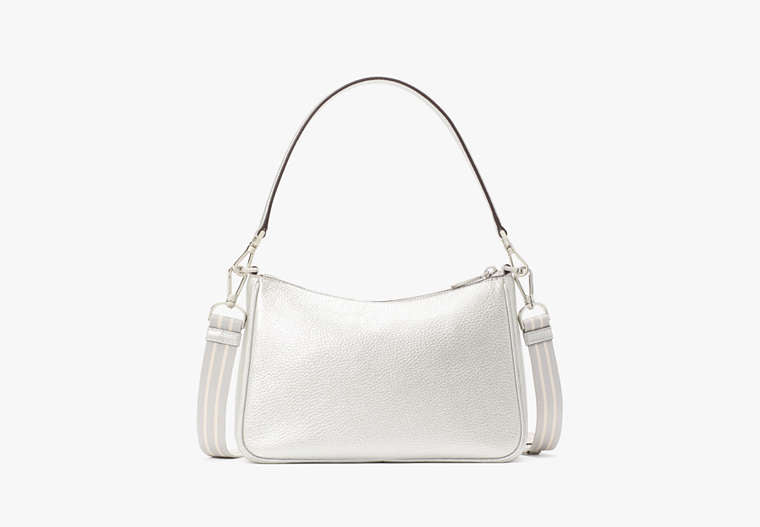 Rosie Metallic Medium Shoulder Bag Deco Silver Deco Silver