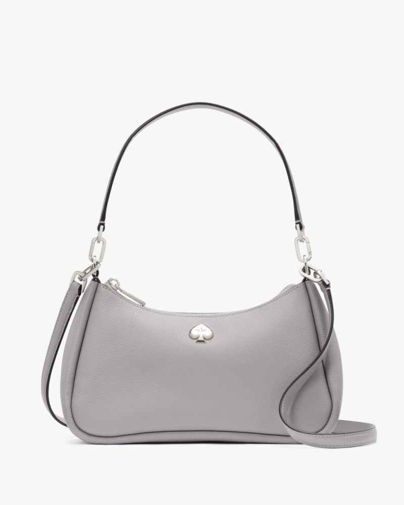 KateSpade Kayla Small Convertible Shoulder Bag Mountain Grey