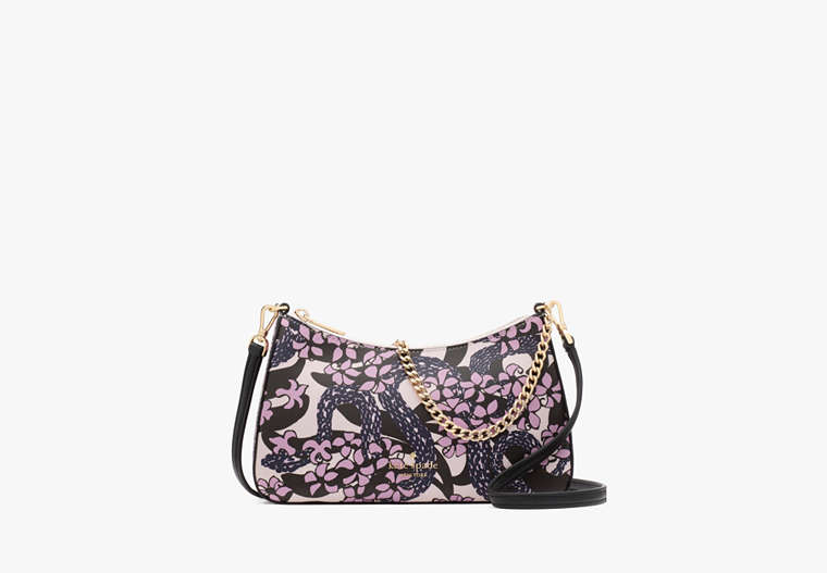 Snake Garden Printed Medium Convertible Crossbody Pink Multi Pink Multi