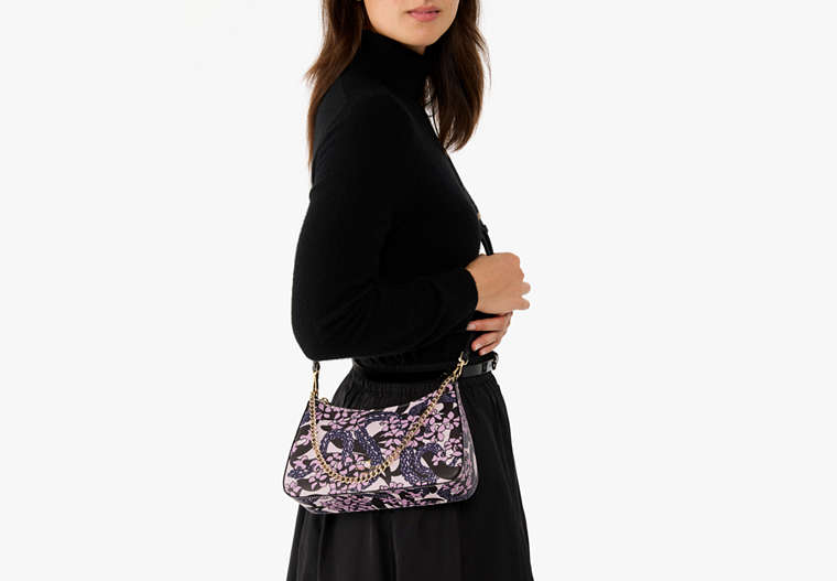Snake Garden Printed Medium Convertible Crossbody Pink Multi Pink Multi