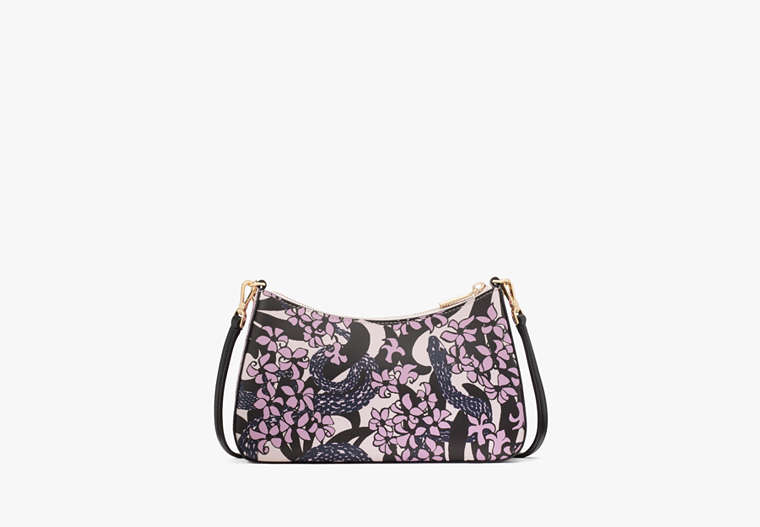 Snake Garden Printed Medium Convertible Crossbody Pink Multi Pink Multi