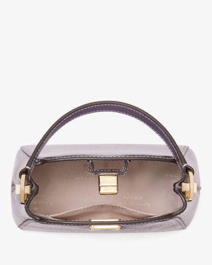 KateSpade Phoebe Metallic Mini Top Handle Crossbody Light Candied Flower