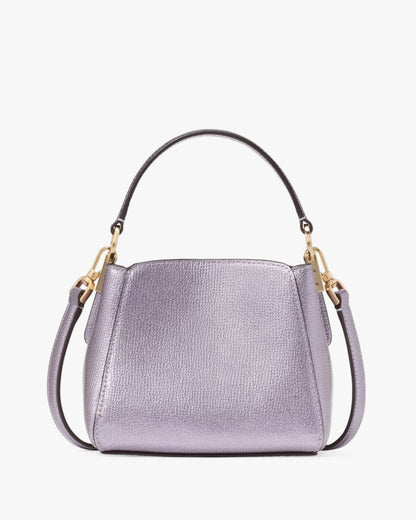 KateSpade Phoebe Metallic Mini Top Handle Crossbody Light Candied Flower