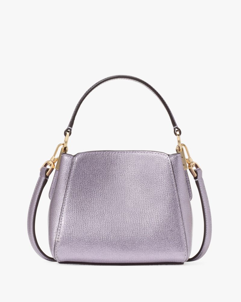 KateSpade Phoebe Metallic Mini Top Handle Crossbody Light Candied Flower
