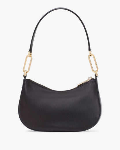 KateSpade Nina Satin Shoulder Bag Black