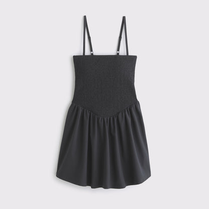 Abercrombie YPB motionTEK Smocked Mini Dress