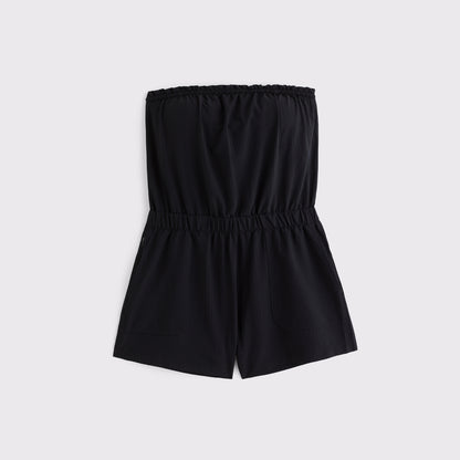 Abercrombie YPB On The Go Seersucker Romper