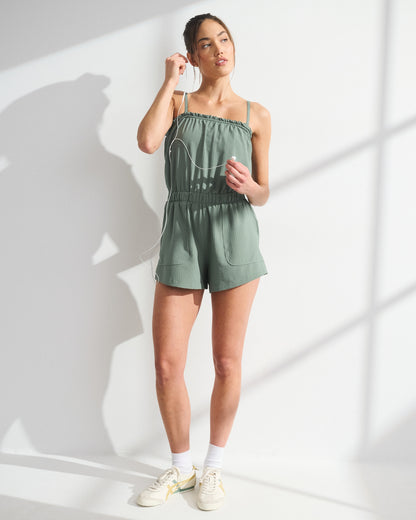 Abercrombie YPB On The Go Seersucker Romper