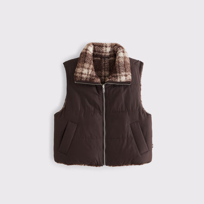 Abercrombie YPB On The Go Reversible Puffer Vest