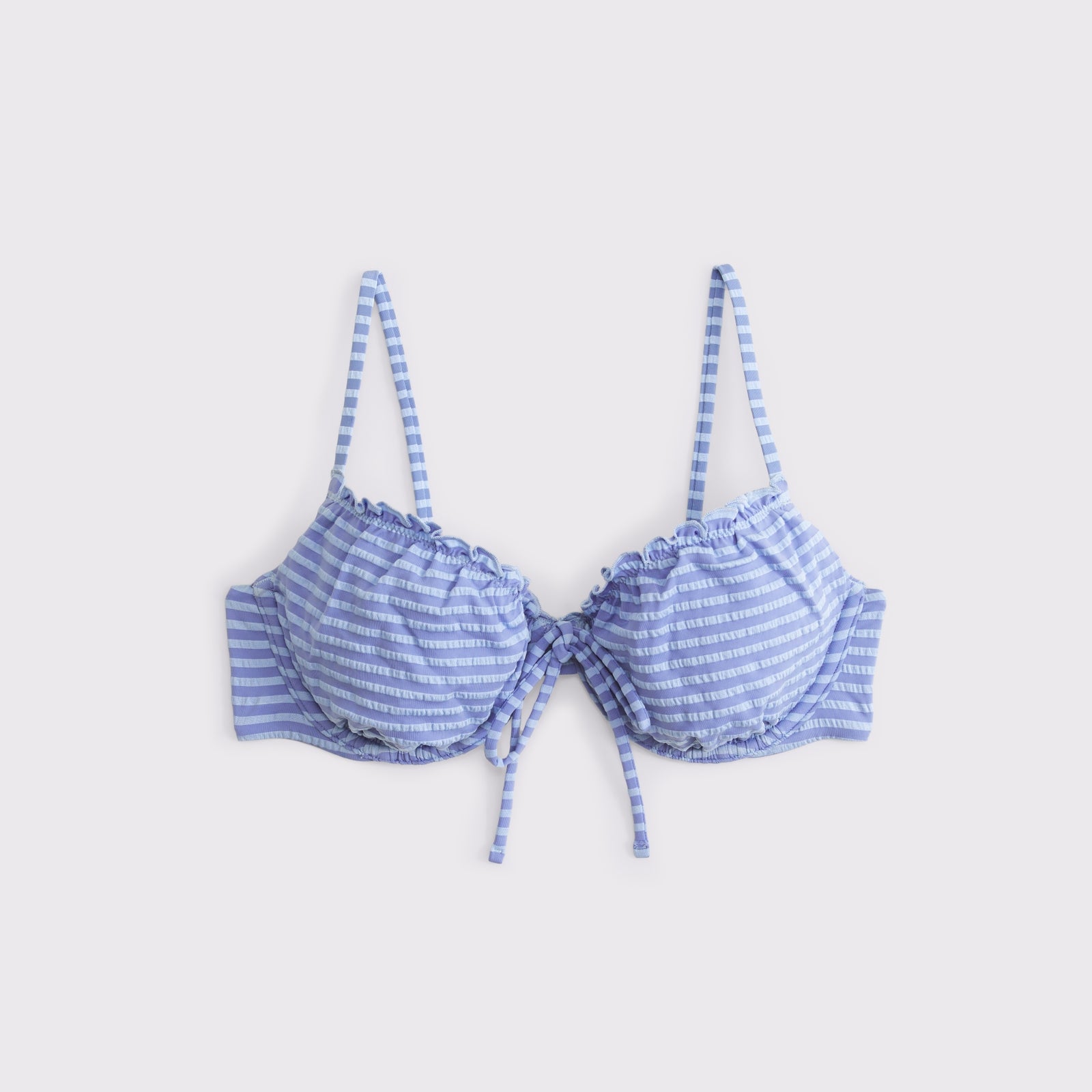 Abercrombie Gingham Ruffle Underwire Bikini Top